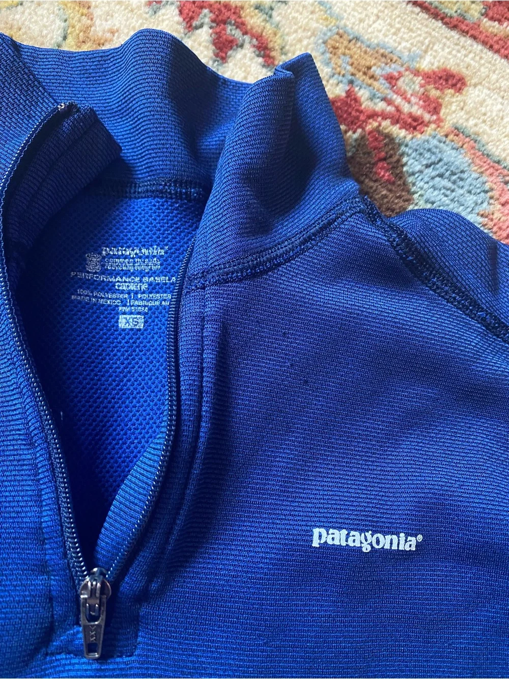 Patagonia kids Bright Blue Half-Zip Pullover -XS (4/5)